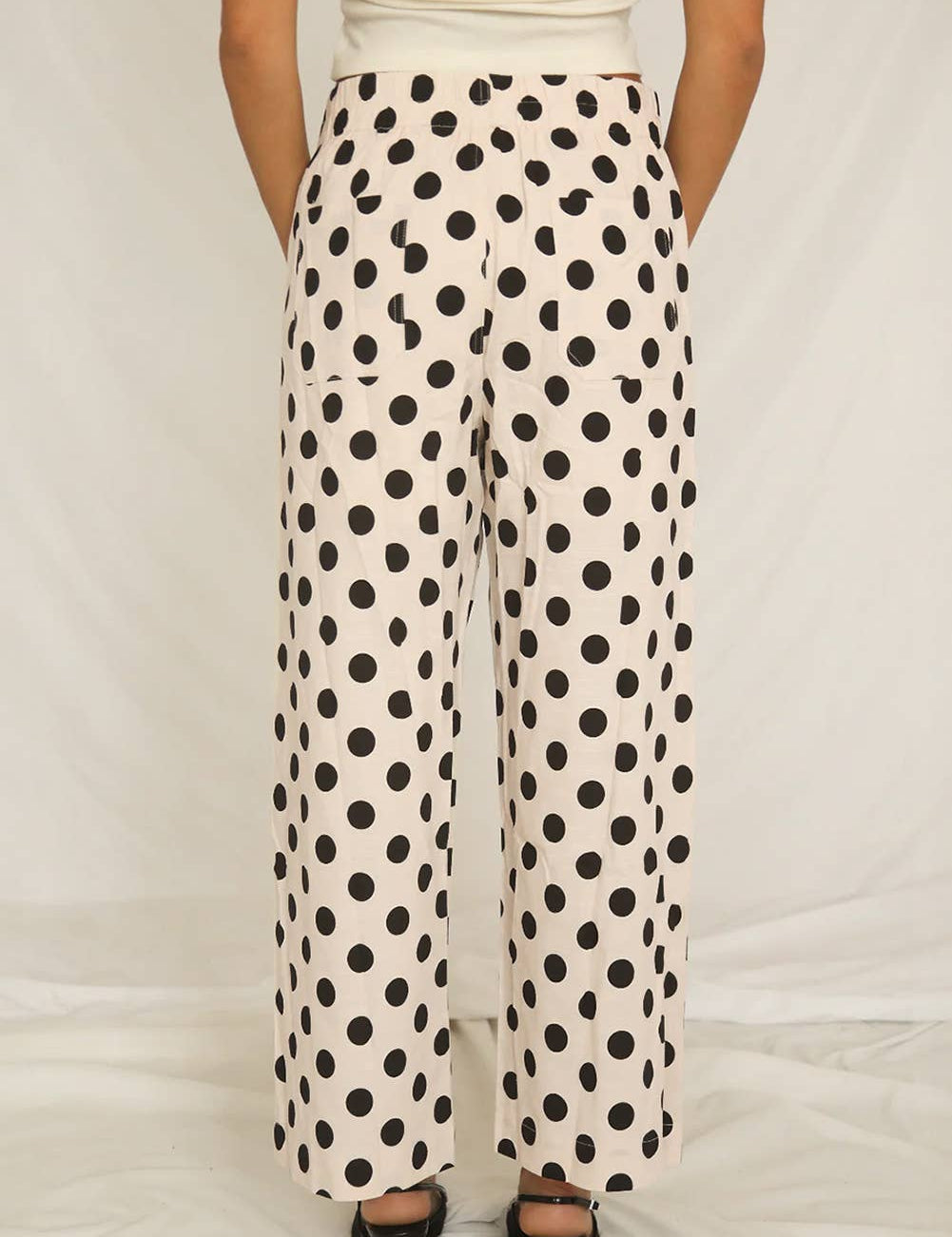 Polka Dot Wide Leg Statement Pants - Shabby 2 Chic Boutiques