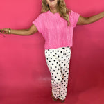 Polka Dot Wide Leg Statement Pants - Shabby 2 Chic Boutiques