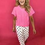 Polka Dot Wide Leg Statement Pants - Shabby 2 Chic Boutiques