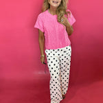 Polka Dot Wide Leg Statement Pants - Shabby 2 Chic Boutiques