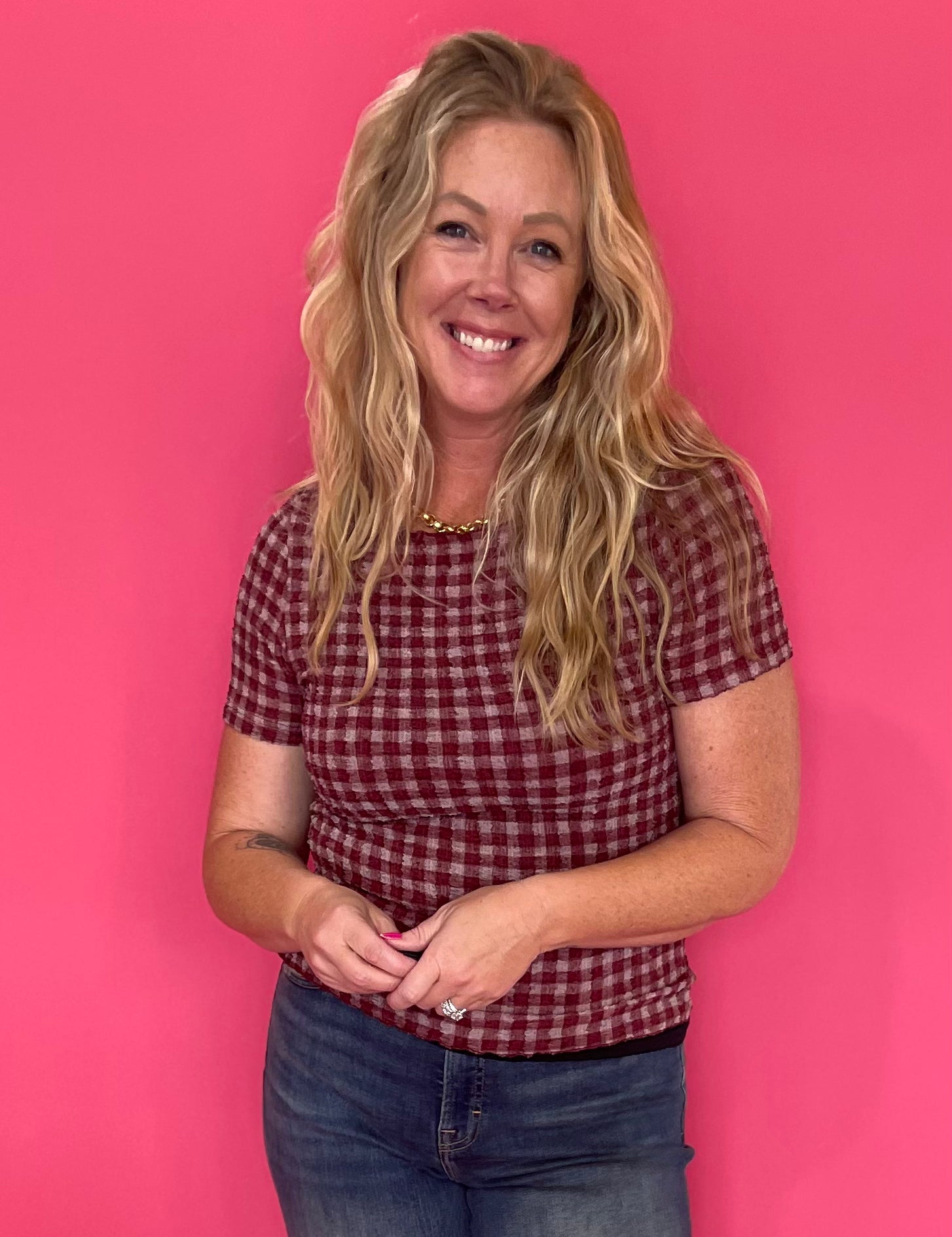 Poppin' Texture Short Sleeve Top