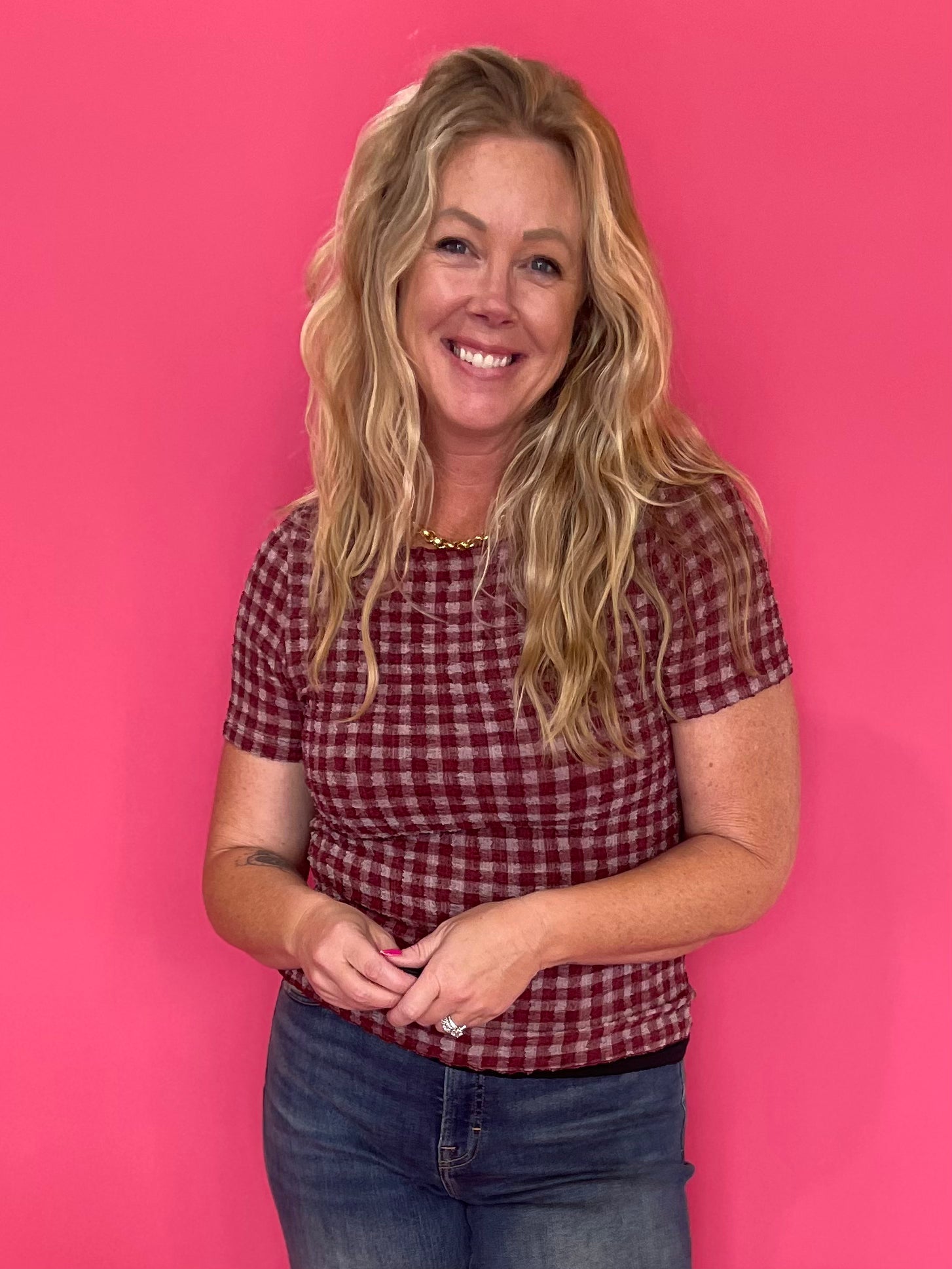 Poppin' Texture Short Sleeve Top