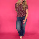 Poppin' Texture Short Sleeve Top