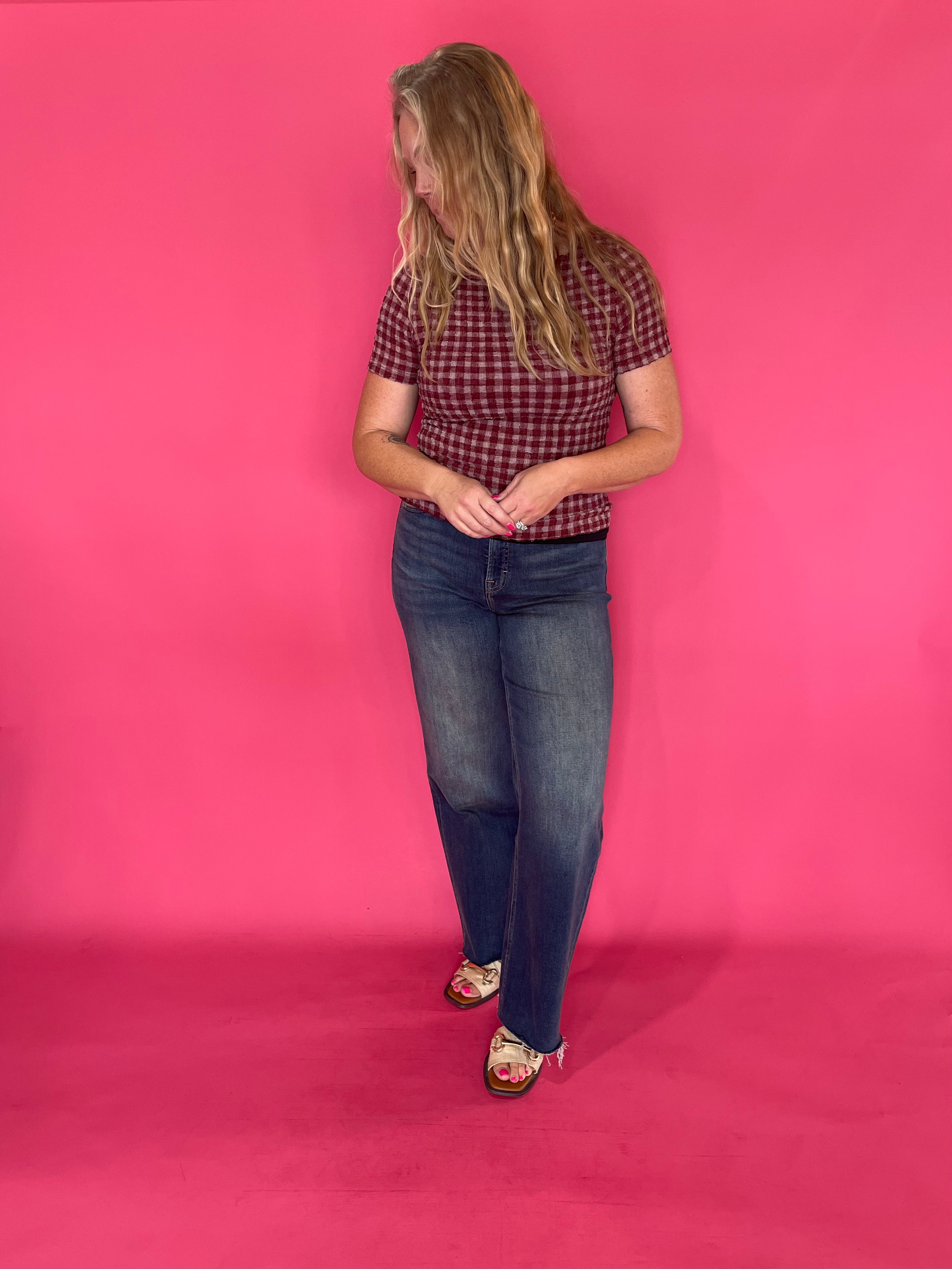 Poppin' Texture Short Sleeve Top