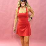Power Move Active Dress in Red