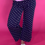 Pretty in Dots Wide Leg Jeans in Navy