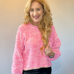 Pretty in Pink Crew Neck Sweater