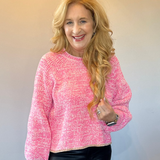 Pretty in Pink Crew Neck Sweater