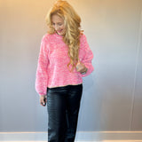 Pretty in Pink Crew Neck Sweater