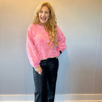 Pretty in Pink Crew Neck Sweater