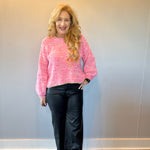 Pretty in Pink Crew Neck Sweater