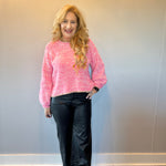 Pretty in Pink Crew Neck Sweater