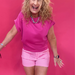 Pretty in Pink Gingham Shorts - Shabby 2 Chic Boutiques