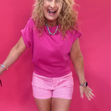 Pretty in Pink Gingham Shorts - Shabby 2 Chic Boutiques
