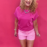 Pretty in Pink Gingham Shorts - Shabby 2 Chic Boutiques