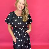 Pretty in Polka Dot Midi Dress - Shabby 2 Chic Boutiques