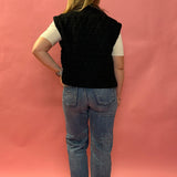 Quincy Quilted Vest in Black