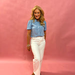 Ranch Ready Tencel Button-Down Blouse