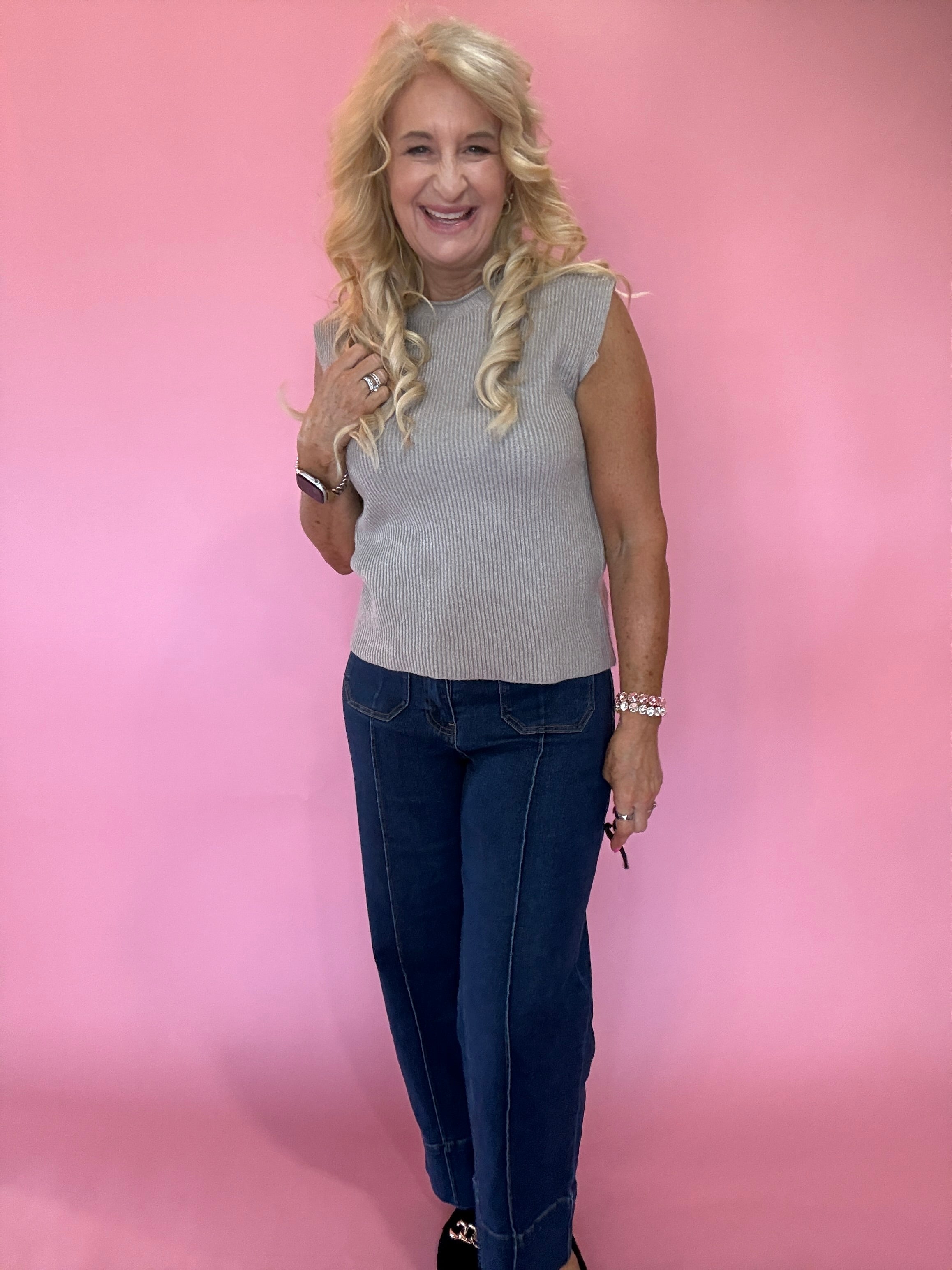Raw Mock Neck Dolman Sleeve Sweater Knit Top