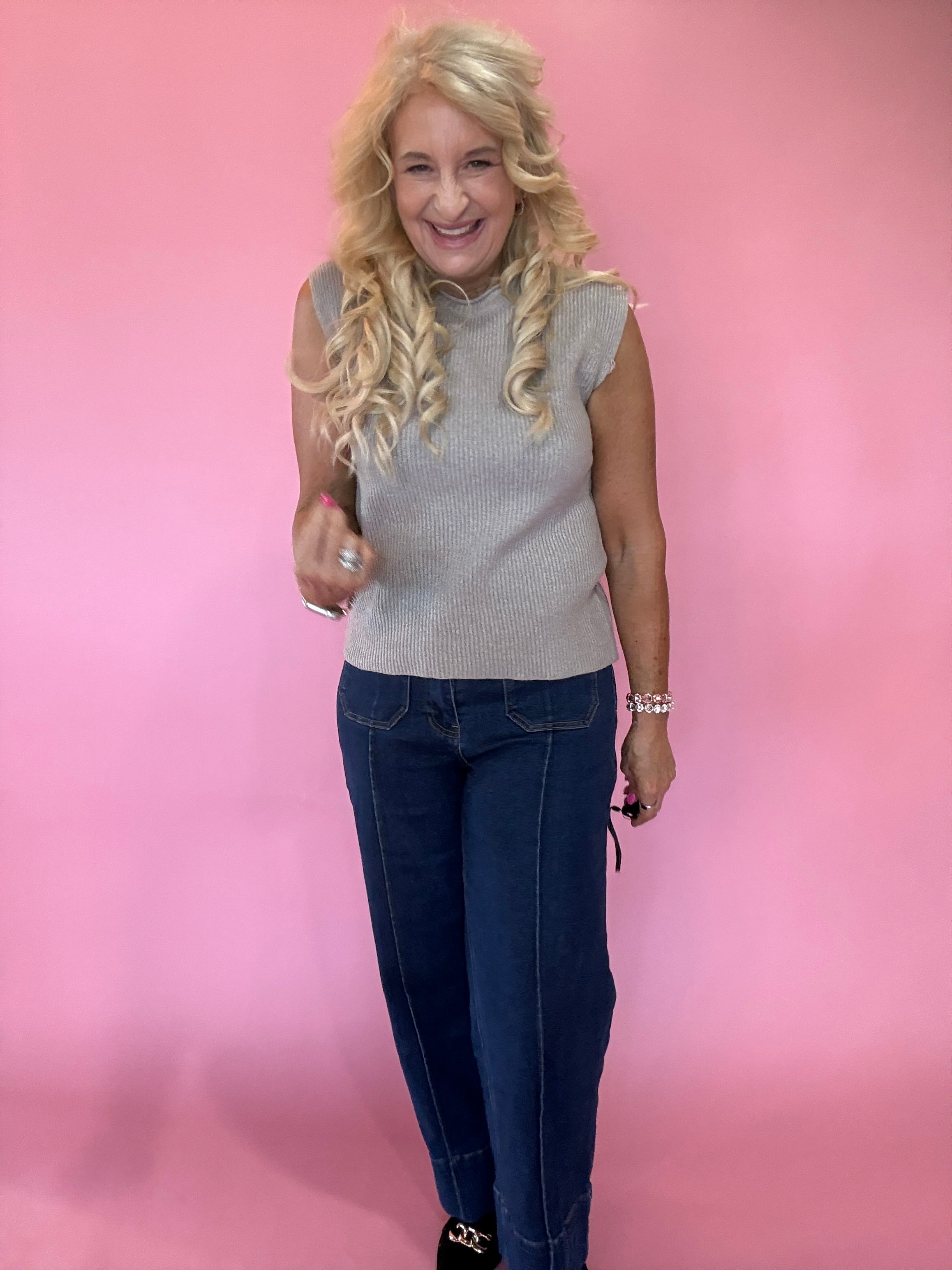 Raw Mock Neck Dolman Sleeve Sweater Knit Top
