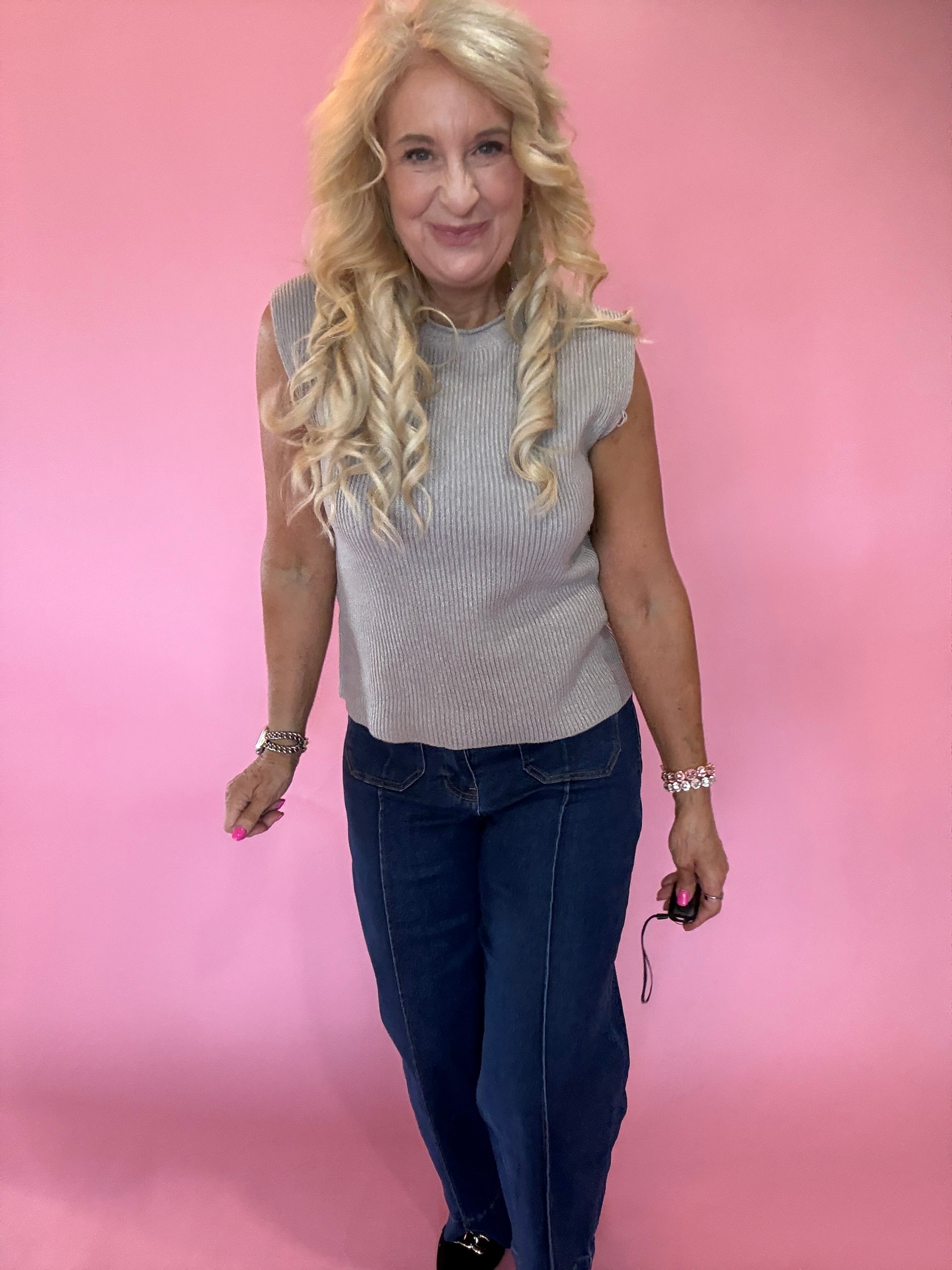 Raw Mock Neck Dolman Sleeve Sweater Knit Top