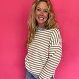 Reach-For-It Knit Pullover in Blue