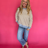 Reach-For-It Knit Pullover in Blue