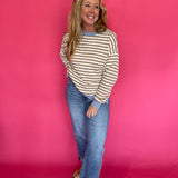 Reach-For-It Knit Pullover in Blue