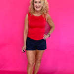 Ready To Go Essential Seamless Tank in Red