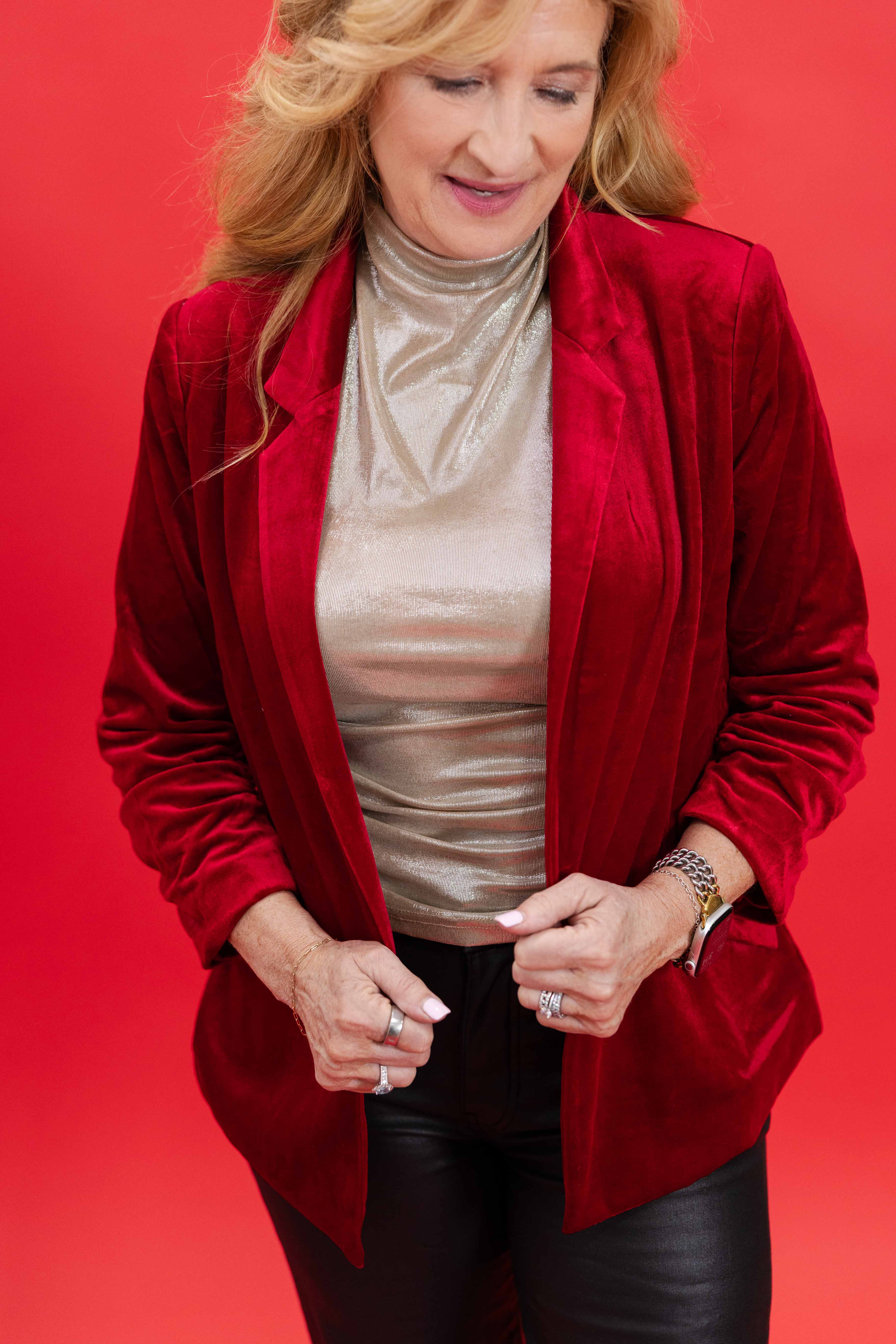 Red Carpet Velvet Blazer