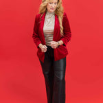 Red Carpet Velvet Blazer