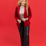 Red Carpet Velvet Blazer