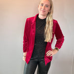 Red Carpet Velvet Blazer