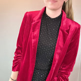 Red Carpet Velvet Blazer