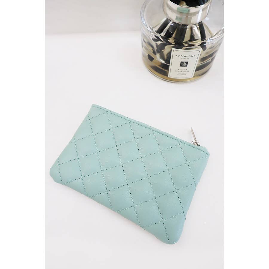 Rhombus Pattern Zipper Coin Purse
