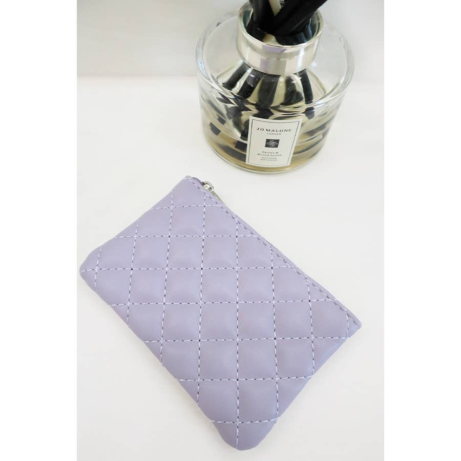 Rhombus Pattern Zipper Coin Purse