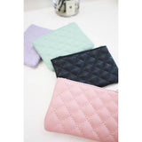 Rhombus Pattern Zipper Coin Purse