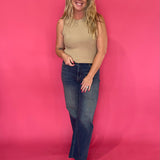Ribbed Sweater Knit in Mocha
