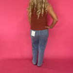 Ribbed Sweater Knit in Rust