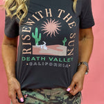 Rise With the Sun Western Graphic Tee – Dark Grey