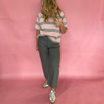 Room to Breathe Oversized Striped Knit Top