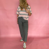 Room to Breathe Oversized Striped Knit Top