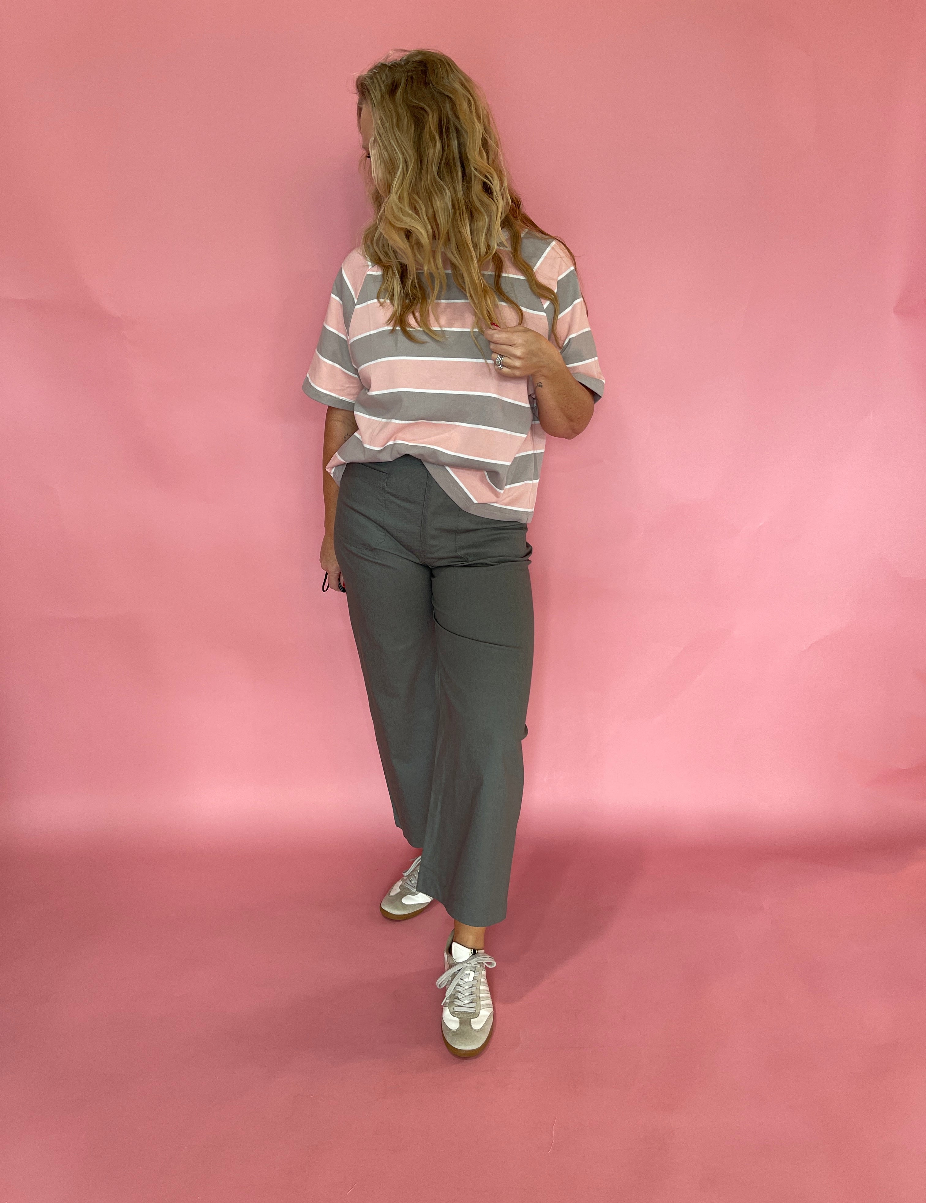 Room to Breathe Oversized Striped Knit Top