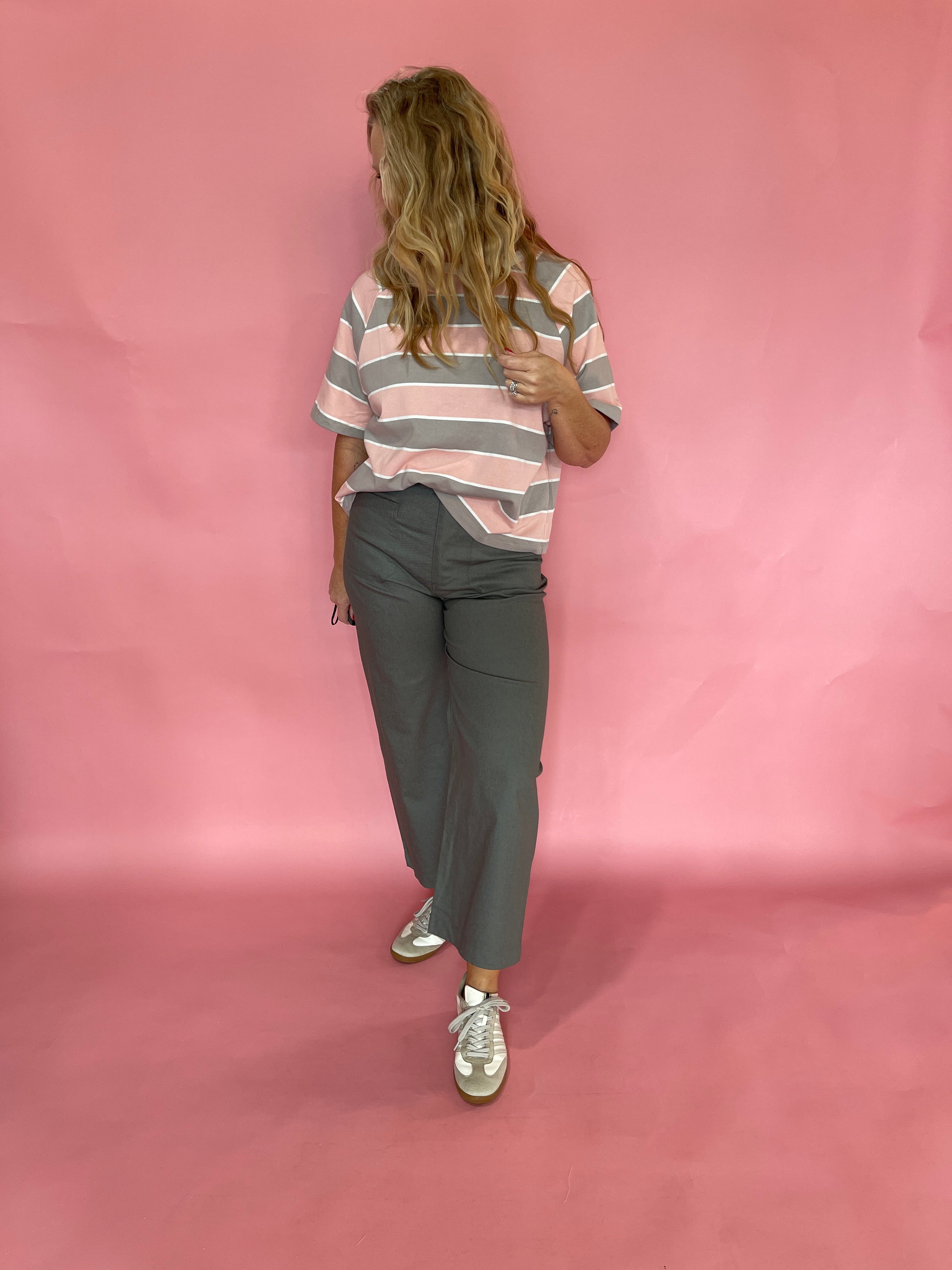 Room to Breathe Oversized Striped Knit Top