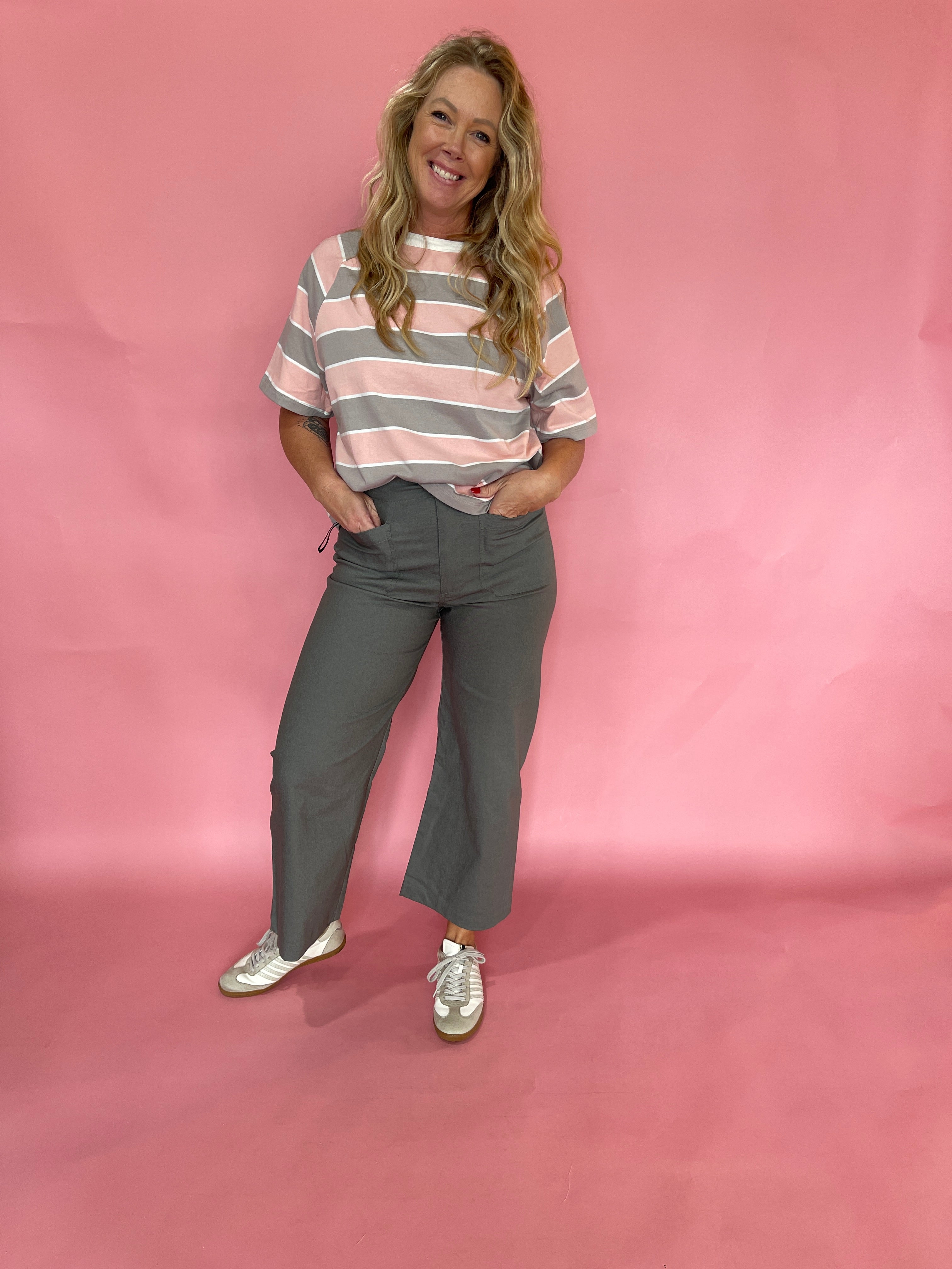 Room to Breathe Oversized Striped Knit Top