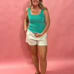 Rosalia Shorts Tailored Shorts in Taupe