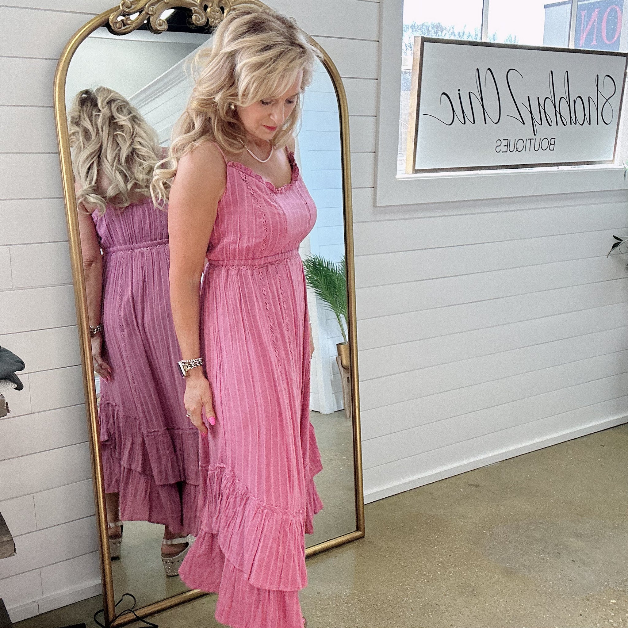 Rose Maxi Dress in Dusty Orchid