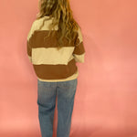 Rust Colorblock Drop Shoulder Tee