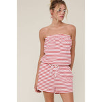 Cherry On Top Striped Romper