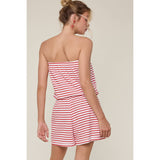 Cherry On Top Striped Romper